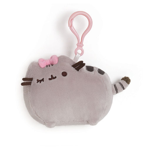 Pusheen the Cat with Bow Clip-On Backpack Plush